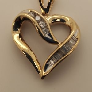 New diamond heart pendant